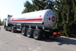 Semi-trailer-tanker PPCT, type PPCT3, modification 96444-0000010 . Axle unit AGOS-3-GT7-00.00.000-01 or axle unit BPW H