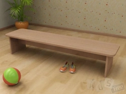 Wooden bench
