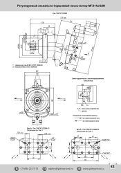 Adjustable axial piston pump MGE112/32M