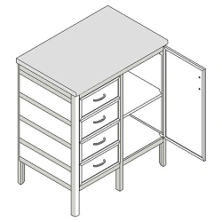 Stationary cabinet for materials MA-25