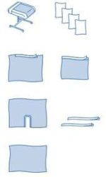 Single-use sterile surgical linen sets "ZDRAVMEDTECH" according to TU 9398-003-38957094-2005, version: Linen set o
