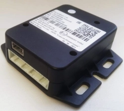 Emergency services call device of "UVEOS 7. 18" model MRSV. 464514. 007-18 for automatic (in case of accident) or manual (in cas