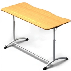 Pupil's table "Extra", two-seater, adjustable