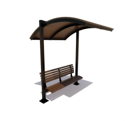 Bench with canopy "Voronezh" article 77194