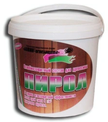 Fire-bio-protective composition for wood "Pirol"