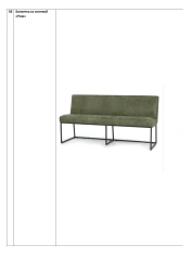 Banquette with backrest "Rome"