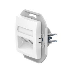 CADUCEUS ALING PRESTIGE Flush-mounted double telephone socket 2xRJ12 6P6C cat. 3, white, art. 60131.0 (mechanism)