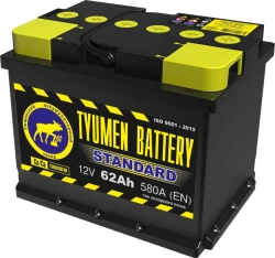 TYUMEN BATTERY 6ST-62LR STANDARD lead rechargeable starter battery