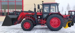 Road and municipal economy machines UDKM-9 on the basis of wheeled tractor Belarus 1221.3, with attachment: KUN (