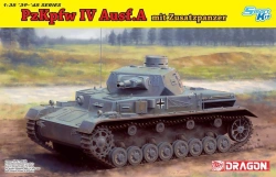 Assembled model Pz.Kpfw.IV Ausf.A mit Zusatzpanzer tank