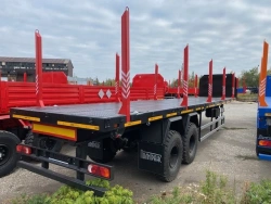 Semitrailer Politrans 9417-021. In design: metal platform with pneumatic suspension deck.