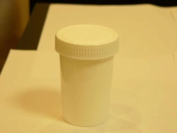 Polymer container for bioassays, disposable, non-sterile BCA 150ml/B with spoon
