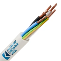 Polyvinyl chloride insulated stranded wire with polyvinyl chloride sheath, flexible, nominal cross-section 0,75-2