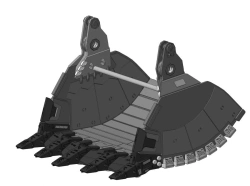Bottom discharge bucket jaw R-9400.FS-22-(1)