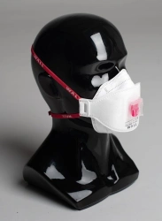 Medical respirator WALL AIR 99HK NR D FFP3 with exhalation valve, soft seal on top and bottom + regulator clasp.