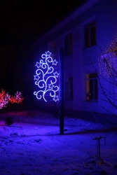 LED console (LED panel) "Blue Frost" - decorative street lamp on brackets (modifications 220V, 24V,1