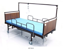 Functional medical bed with toilet unit MET, version MET TM-210