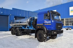 Tank truck for food liquids (ACPT), UZST brand, type UZST02, modification 6620-25 on Ural 5557-80 chassis.