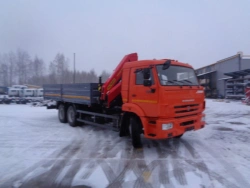 Special truck with hydraulic loading crane of KMA type on the basis of KAMAZ 43118 and its modifications 41K31N-UH