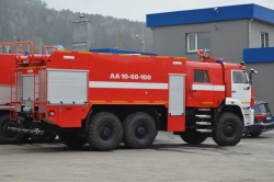 Aerodrome fire fighting vehicle AA-10,0-?, type 58811K65222, modification 58813G, on chassis KAMAZ-65222-53, 65222-54