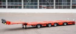 Semi-trailer Tverstroymash 993941 modification 0023 - sliding platform with ramps