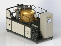 Vacuum shaft electric resistance furnace of SSVF type
