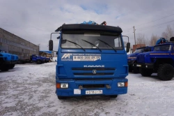 Self-propelled service platform SPO-GIRD with CMU on chassis KAMAZ 43253-G5. GIRD brand. Type 5849BF. Modification 5849BF-000010