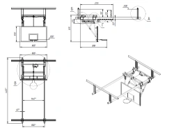 Basketball truss ceiling folding 2587