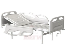 KF0-01-"MSC" (MSC-3105) - General hospital bed with headrest, without wheels, plastic backrests, plastic bed, mechanical, p
