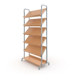 Library demonstration shelving unit