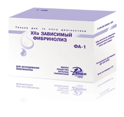Reagent kit for determination of human blood plasma fibrinolytic activity ("XIIa-dependent fibrinolysis")