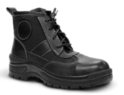 Special footwear with a combined leather and textile upper with heat-resistant oil and benzene resistant acid-alkaline resistant