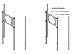 Training apparatus AKS-76 Round target on stands