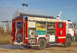 Fire tank truck ??-3,2-40/4 (43253) model 001U-MS with improved specifications