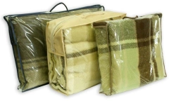 Articles of piece textile and haberdashery: plaids