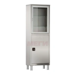 SHM-01-MSK(MSC-5646.12) Medical metal two-section single-leaf cupboard