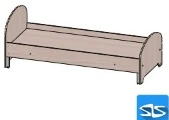 Wooden children's bed. DOU