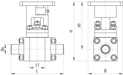 Ball shut-off valve ATEK.491811.014