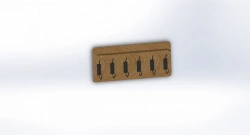 Wooden wall rack