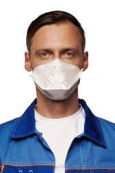 Personal respiratory protection equipment with filtering half-mask: respirator NEVA-300 FFP3 NR D
