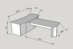 Executive desk, article no. 018/2019