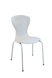 Metal-framed chairs with upholstered bentwood plywood seat, series SF+