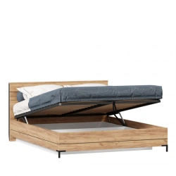 Nord LD.677160.000 Bed 1600 with lifting mechanism export (Oak Gold/Black )