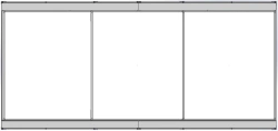 Rail system of sliding classroom magnetic whiteboards "Expert"