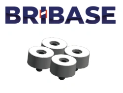 BB.VS.100.50.125 Set of four soft clamps, height 25 mm BriBase