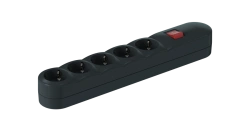 CADUCEUS ALING Connecting products 5x16A extension strip with switch 3,6kW, 250V~, anthracite, art. 4405.?