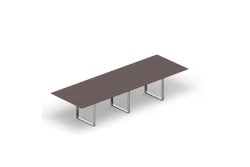 Conference table (conference table, conference table) on a metal frame of "Edelwood" trade mark