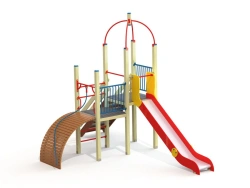DIK 1.225 Children's play complex Slide with ladder H=1500