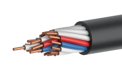 Control cable of KPPPGng(A)-NF grade with copper conductors, with insulation and sheathing made of halogen-free polymer composit