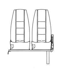 Passenger seat PS05.6800010-05.21.2K02-300